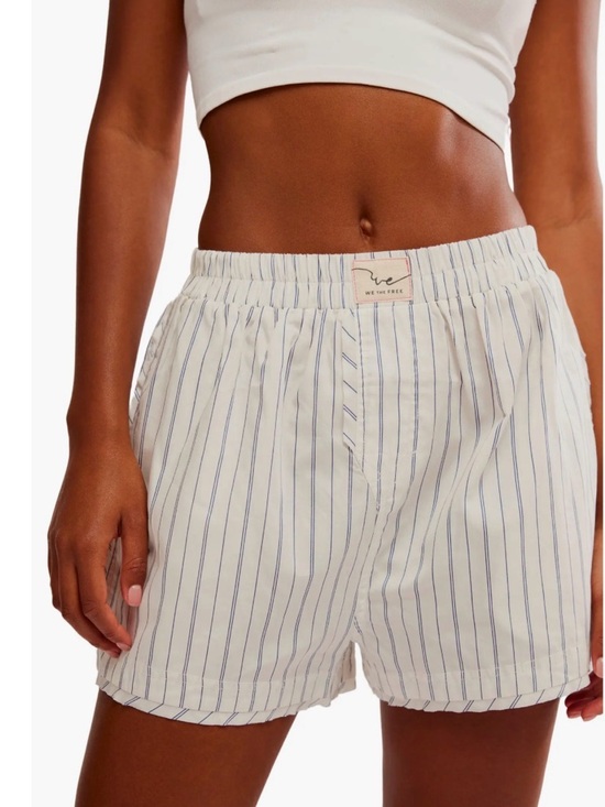 Free People Pants - Free People We The Free Day to Day Striped Boxers. NWT. Ivory